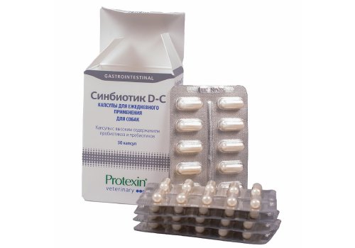 Protexin Synbiotic D-С 50 / Синбиотик для создания в кишечнике правильной микрофлоры у собак