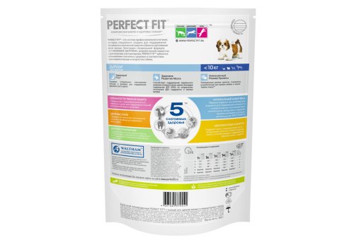Perfect Fit Dog Junior / Сухой корм Перфект Фит для Щенков Мелких и Миниатюрных пород Курица