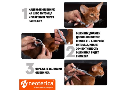 Rolf Club 3D / Ошейник Рольф Клуб от Клещей и Блох для кошек