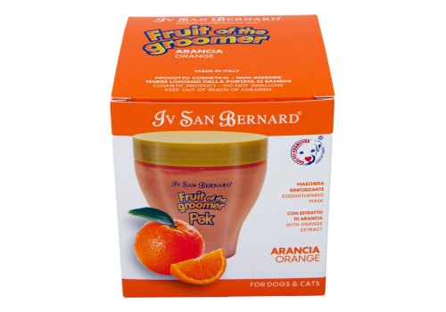 Iv San Bernard Fruit of the Groomer Orange Strengthening Mask / Маска Ив Сан Бернард для Слабой Выпадающей шерсти с Силиконом Восстанавливающая