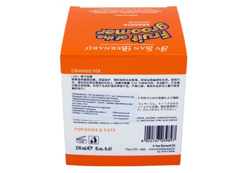 Iv San Bernard Fruit of the Groomer Orange Strengthening Mask / Маска Ив Сан Бернард для Слабой Выпадающей шерсти с Силиконом Восстанавливающая