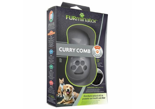 FURminator Curry Comb / Расческа Фурминатор Резиновая зубцы 5 мм