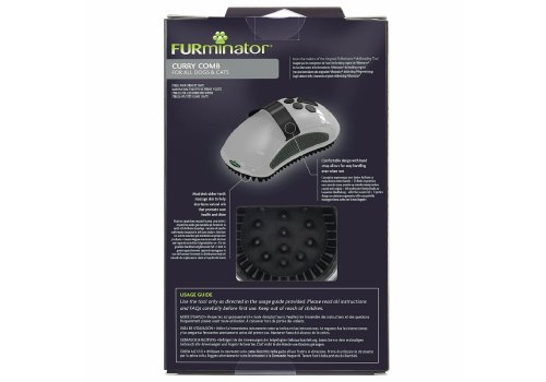 FURminator Curry Comb / Расческа Фурминатор Резиновая зубцы 5 мм