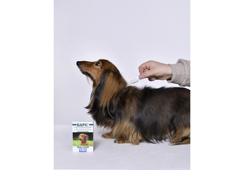 АгроВетЗащита Барс / Капли против блох и клещей для собак весом от 10 до 20 кг (фипронил, дифлубензурон, дикарбоксимид)