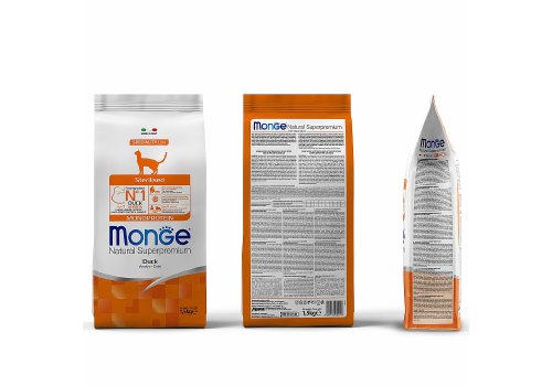 Monge Cat Monoprotein Sterilised / Сухой корм Монж Монопротеиновый для Стерилизованных кошек Утка