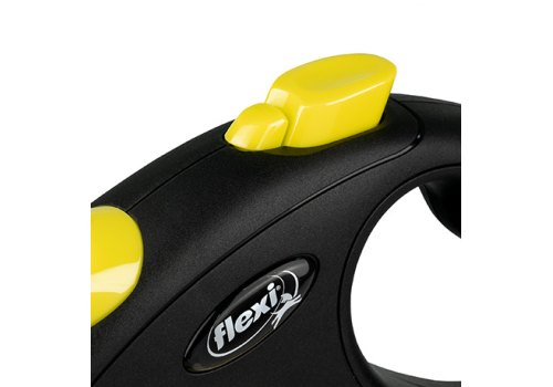 flexi New Neon L tape 5 m, for dogs up to 50 kg / Рулетка флекси для собак весом до 50 кг, лента 5 м