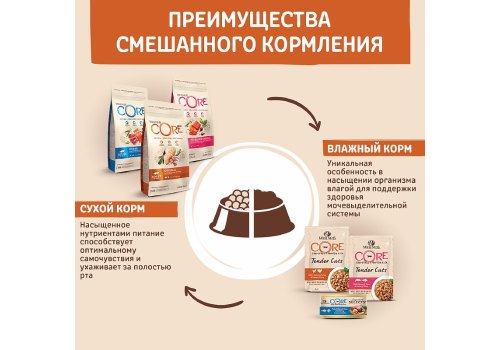 CORE Cat Sterilised Grain free Chicken Turkey / Сухой Беззерновой корм Кор для Стерилизованных кошек и котов Курица с Индейкой