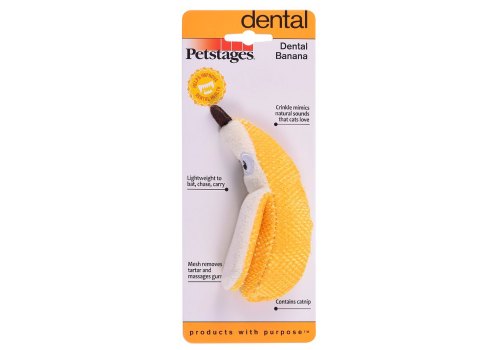 Petstages Dental Banana / Игрушка Петстейджес для кошек Банан
