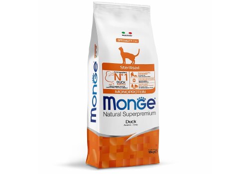 Monge Cat Monoprotein Sterilised / Сухой корм Монж Монопротеиновый для Стерилизованных кошек Утка Monge Cat Monoprotein Sterilised / Сухой корм Монж Монопротеиновый для Стерилизованных кошек Утка