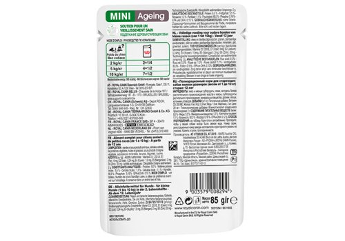Royal Canin Mini Ageing 12+ / Влажный корм (Паучи) Роял Канин Мини Эйджинг для Пожилых собак Мелких пород весом до 10 кг старше 12 лет (Цена за упаковку)