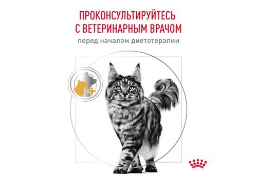 Royal Canin Urinary S\O Moderate Calorie / Ветеринарный сухой корм Роял Канин Уринари для кошек с умеренным содержанием энергии при лечении мочекаменной болезни