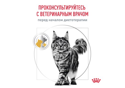 Royal Canin Urinary S\O Moderate Calorie / Ветеринарный сухой корм Роял Канин Уринари для кошек с умеренным содержанием энергии при лечении мочекаменной болезни