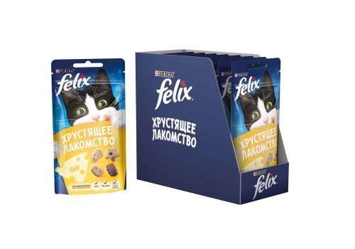 Felix Хрустящее лакомство / Лакомство Пурина Феликс для взрослых кошек с сыром Felix Хрустящее лакомство / Лакомство Пурина Феликс для взрослых кошек с сыром