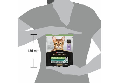 PRO PLAN STERILISED / Сухой корм ПРО ПЛАН для взрослых кошек для поддержания здоровья почек после стерилизации с индейкой