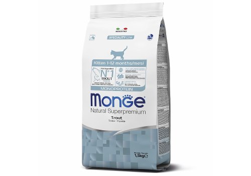 Monge Kitten Monoprotein / Сухой корм Монж Монопротеиновый для Котят Форель