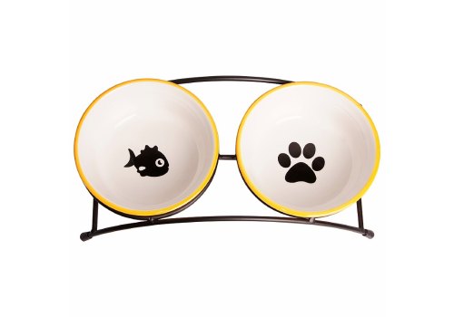 Mr.Kranch / Миски на подставке для собак и кошек Двойные 290мл х 2 шт