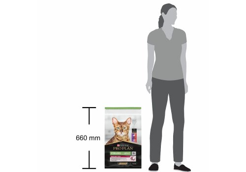 PRO PLAN STERILISED / Сухой корм ПРО ПЛАН для взрослых стерилизованных кошек с уткой и печенью