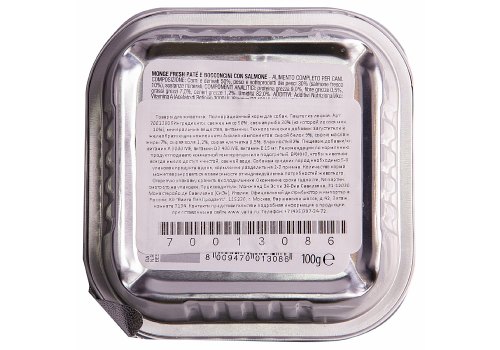 Monge Dog Fresh Salmon / Влажный корм Консервы Монж Фреш для взрослых собак Лосось (цена за упаковку)