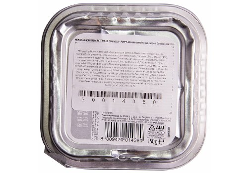 Monge Puppy Monoproteico Fruits Chicken & Apple / Влажный корм Паштет Монж Монопротеиновый для Щенков Курица с яблоками (цена за упаковку)