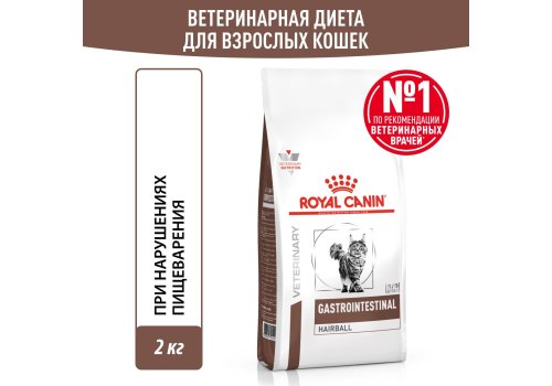 Royal Canin Gastrointestinal Hairball / Ветеринарный сухой корм Роял Канин Гастроинтестинал Хэйрбол для кошек Нарушения пищеварения Вывод волосяных комочков