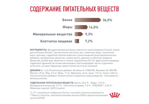 Royal Canin Gastrointestinal Hairball / Ветеринарный сухой корм Роял Канин Гастроинтестинал Хэйрбол для кошек Нарушения пищеварения Вывод волосяных комочков
