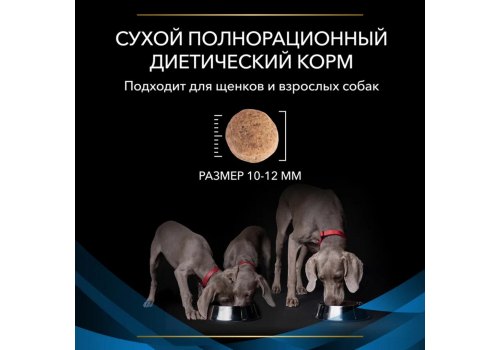 PRO PLAN VETERINARY DIETS DRM DERMATOSIS / Сухой корм ПРО ПЛАН Ветеринарная диета для взрослых собак при дерматозах и выпадении шерсти