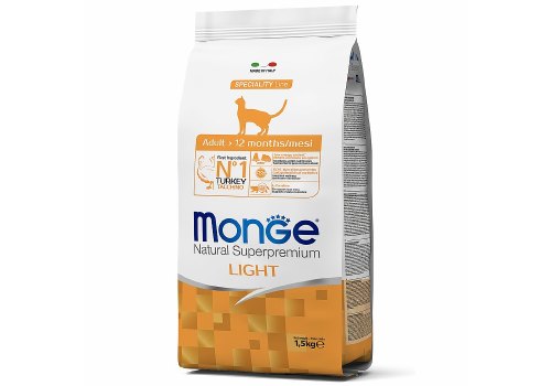 Monge Cat Speciality Light Turkey / Сухой корм Монж для взрослых кошек Низкокалорийный Индейка Monge Cat Speciality Light Turkey / Сухой корм Монж для взрослых кошек Низкокалорийный Индейка
