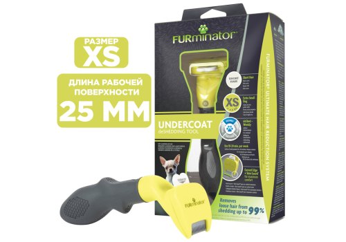 FURminator XS Extra Small Dog Short Hair / Фурминатор для собак Карликовых собак с Короткой шерстью