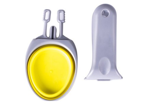 SuperDesign Clamp Bowl / Миска-прищепка Супер Дизайн Резиновая Желтая