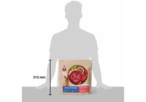 PURINA ONE ADULT / Сухой корм Пурина УАН для взрослых собак мелких пород с говядиной