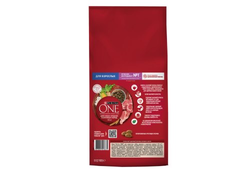 PURINA ONE ADULT / Сухой корм Пурина УАН для взрослых собак средних и крупных пород с ягненком