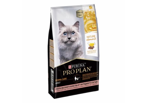 PRO PLAN NATURE ELEMENTS / Сухой корм ПРО ПЛАН для взрослых кошек с лососем
