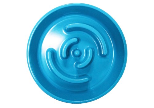 SuperDesign / Миска Супер Дизайн для медленного поедания Меламиновая Синяя