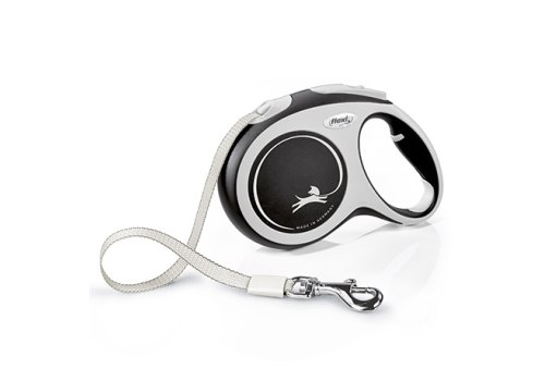 flexi New Comfort L tape 5 m, for dogs up to 60 kg / Рулетка флекси для собак весом до 60 кг, лента 5 м