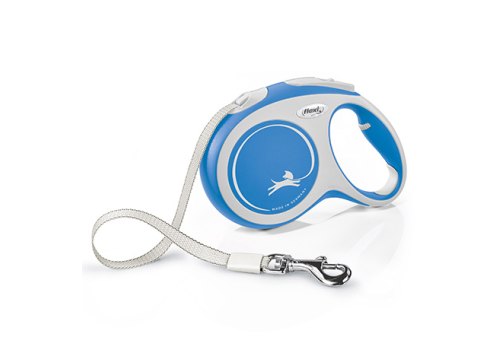 flexi New Comfort L tape 5 m, for dogs up to 60 kg / Рулетка флекси для собак весом до 60 кг, лента 5 м