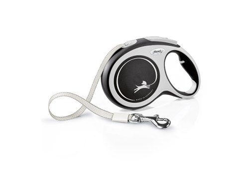 flexi New Comfort L tape 8 m, for dogs up to 50 kg / Рулетка флекси для собак весом до 50 кг, лента 8 м