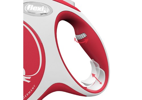 flexi New Comfort L tape 8 m, for dogs up to 50 kg / Рулетка флекси для собак весом до 50 кг, лента 8 м