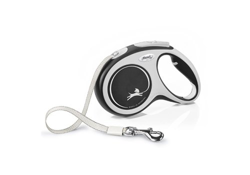 flexi New Comfort M tape 5 m, for dogs up to 25 kg / Рулетка флекси для собак весом до 25 кг, лента 5 м