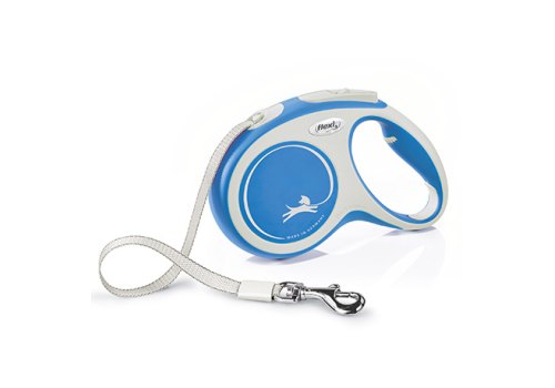 flexi New Comfort M tape 5 m, for dogs up to 25 kg / Рулетка флекси для собак весом до 25 кг, лента 5 м