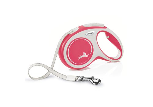 flexi New Comfort M tape 5 m, for dogs up to 25 kg / Рулетка флекси для собак весом до 25 кг, лента 5 м