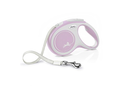 flexi New Comfort M tape 5 m, for dogs up to 25 kg / Рулетка флекси для собак весом до 25 кг, лента 5 м