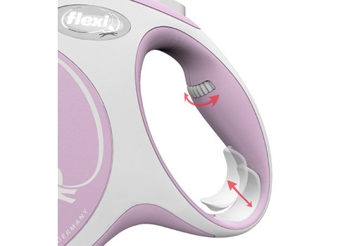 flexi New Comfort M tape 5 m, for dogs up to 25 kg / Рулетка флекси для собак весом до 25 кг, лента 5 м
