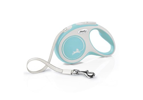 flexi New Comfort S tape 5 m, for dogs up to 15 kg / Рулетка флекси для собак весом до 15 кг, лента 5 м