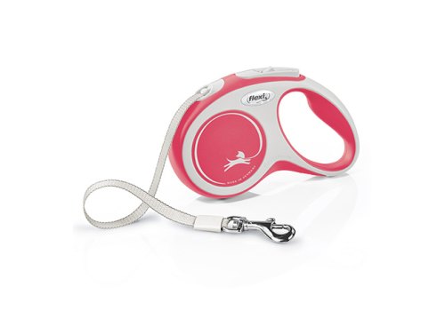 flexi New Comfort S tape 5 m, for dogs up to 15 kg / Рулетка флекси для собак весом до 15 кг, лента 5 м