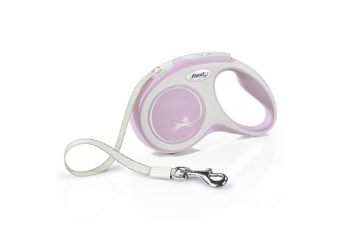 flexi New Comfort S tape 5 m, for dogs up to 15 kg / Рулетка флекси для собак весом до 15 кг, лента 5 м