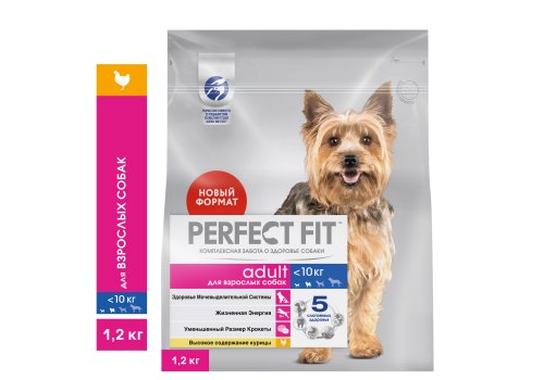 Perfect Fit Dog Adult / Сухой корм Перфект Фит для собак Мелких и Миниатюрных пород Курица