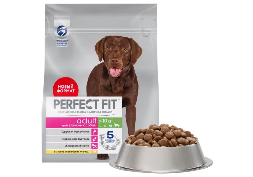 Perfect Fit Dog Adult / Сухой корм Перфект Фит для собак Средних и Крупных пород Курица