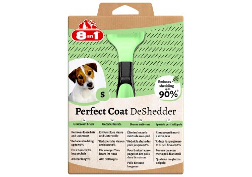 8in1 Perfect Coat DeShedder S / 8в1 Дешеддер для собак Мелких пород Новинка