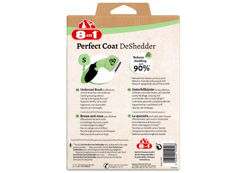 8in1 Perfect Coat DeShedder S / 8в1 Дешеддер для собак Мелких пород Новинка