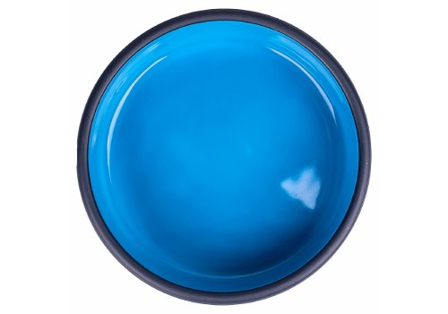 Mr.Kranch / Миска керамическая для кошек Черная с Голубым